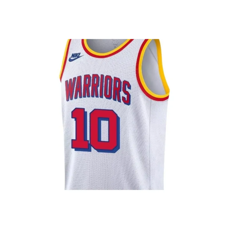 Nike x NBA Warriors Team Basketball Jersey Unisex White-2