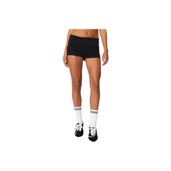 Edikted Meg Fold Over Shorts Casual Shorts Women's
