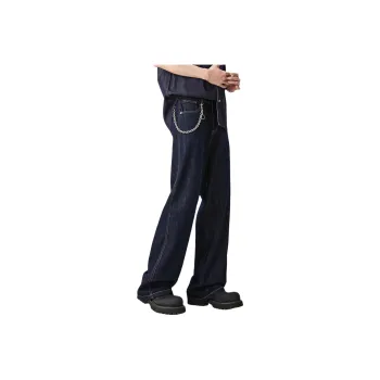 ALL IN Jeans Men Swallow's Neck Blue