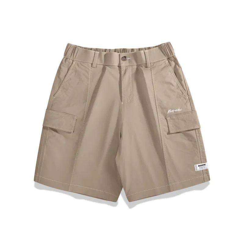FAIRWHALE Casual Shorts Men Khaki-0