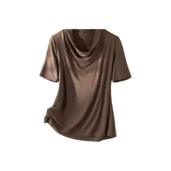 IHIMI T Shirts Women's Coffee