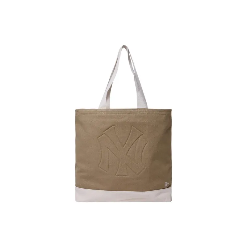 New Era Cotton Tote Bag, Shopping Bag, Handbag, Shoulder Bag Unisex Khaki-1