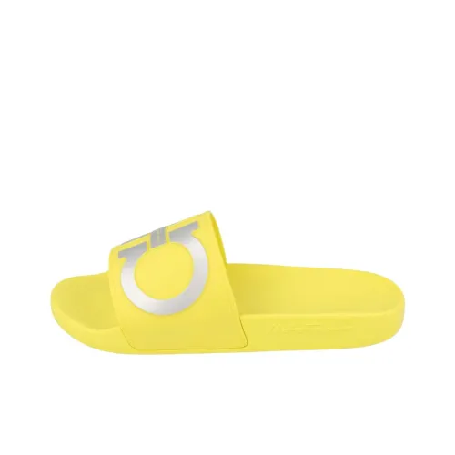 FERRAGAMO GANCINI Slide Slippers Men's Yellow