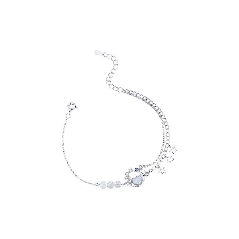 DAWO 925 Sterling Silver Bracelets Women's-0