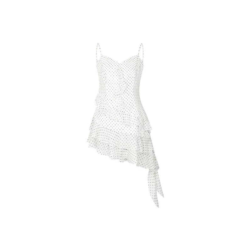 OZVO Slip Dresses Women's White-0
