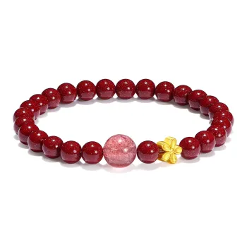PUTUOSHANWENCHUANG Cinnabar Bracelets Unisex
