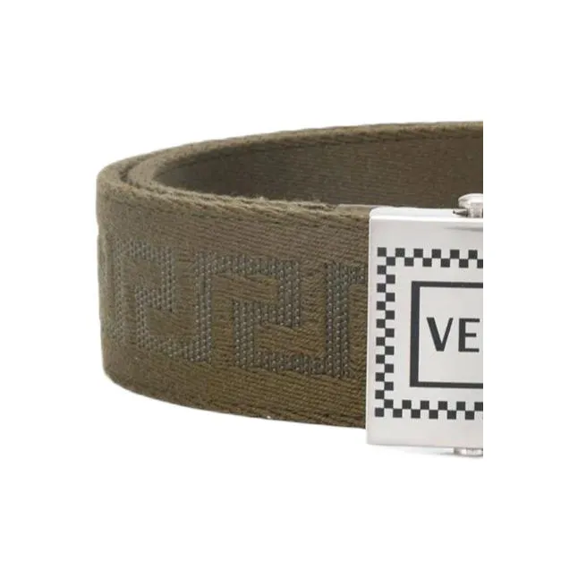 FANSIZHE Polyester Belt Men's Green 4CM-2