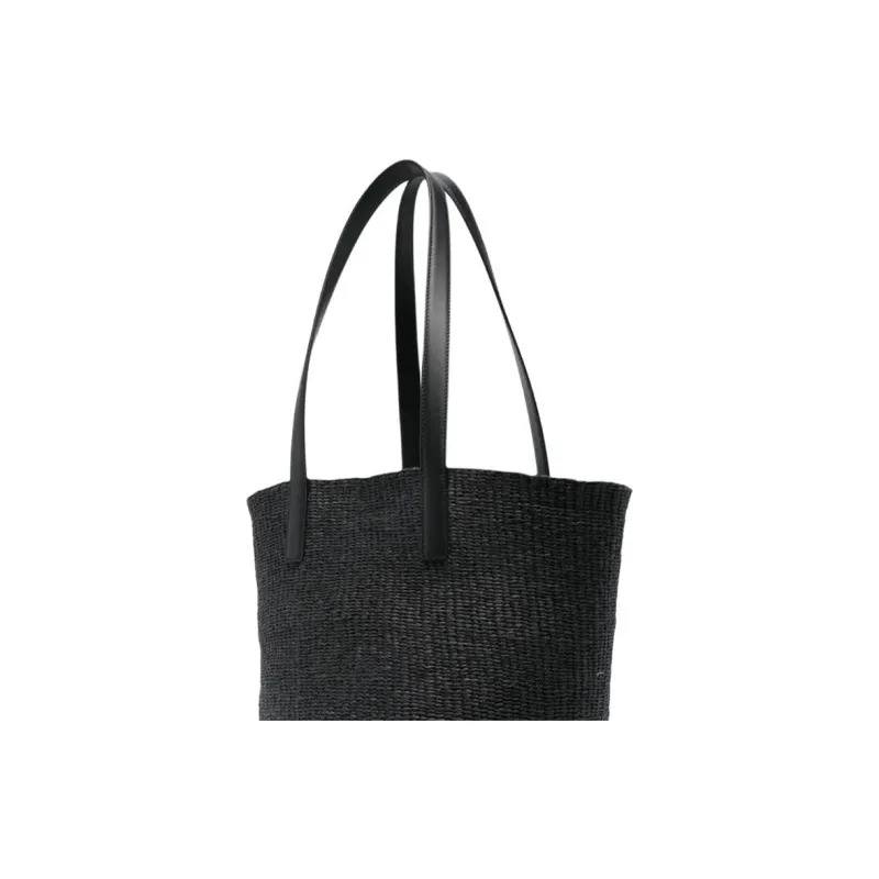 Chloe Paper With Cow Leather Tote Bag, Shopping Bag, Shoulder Bag Women's Black-3
