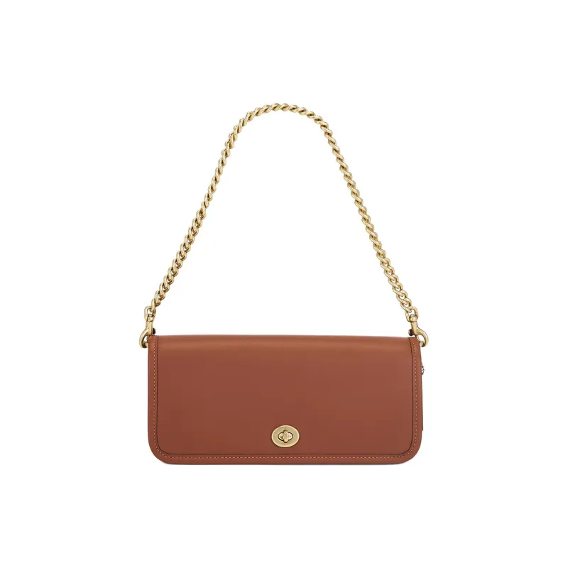 COACH OriginalsDinky Leather Shoulder Bag Regular Women's Red Brown-0
