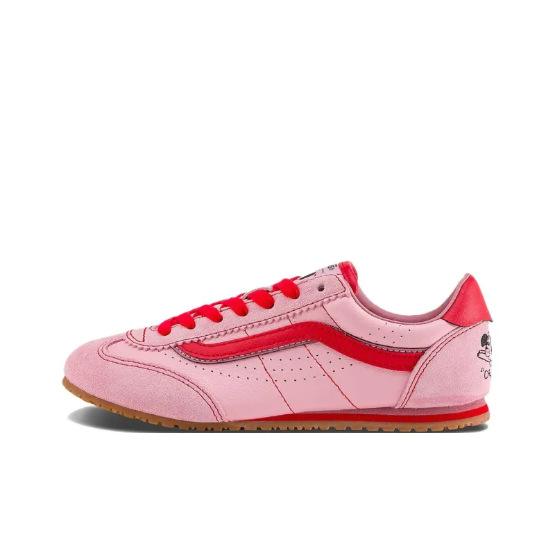 RIROO x Vans Super Lowpro Anti Slip Wear Resistant Low Top Casual Shoes Unisex Pink-0