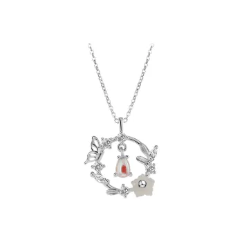 AKAK 925 Sterling Silver Necklaces Unisex