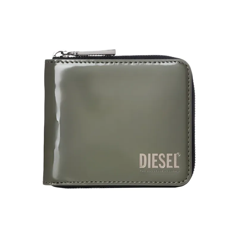 DIESEL Cow Leather Wallet Small Size Men's Khaki-0
