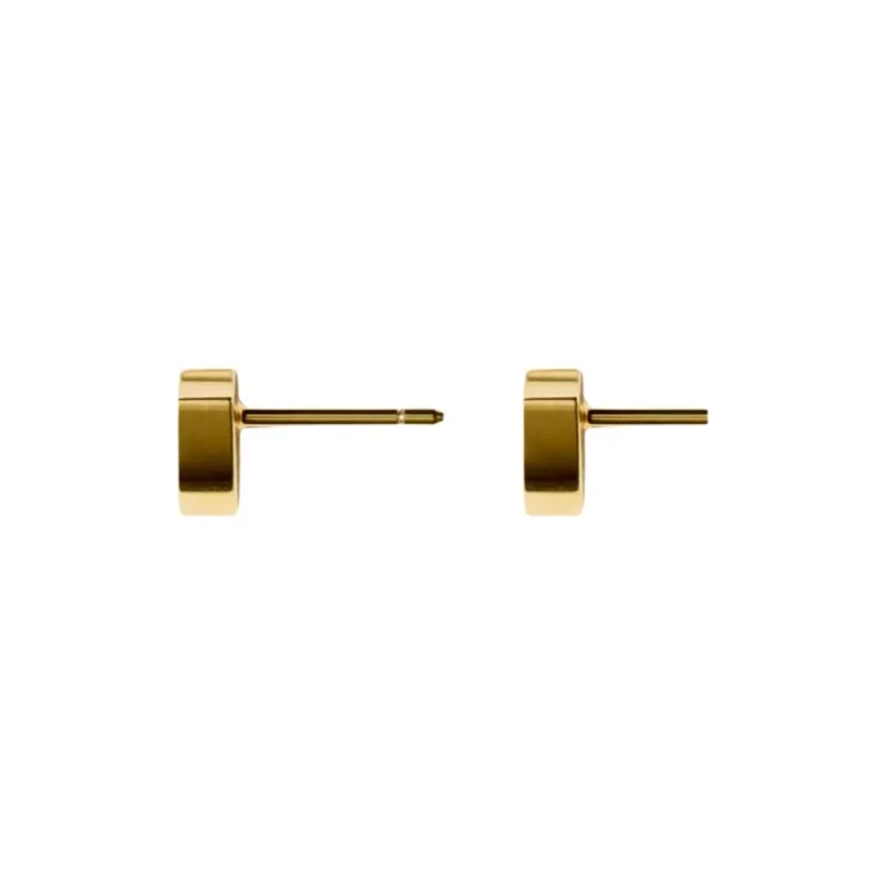Burberry Silver Stud Earrings Women's Gold-1