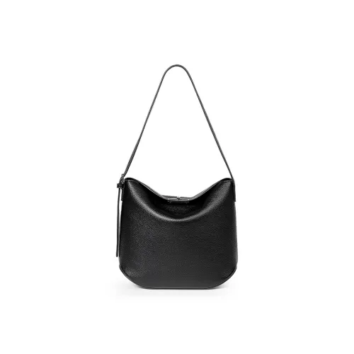 Teenmix Cow Leather With Synthetic Leather Shoulder Bag Women's Black/Ecru/Sky Lake Blue/Custard