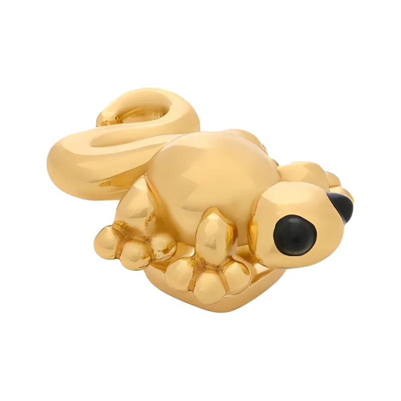LOEWE Brass With Enamel Bag Accessory Unisex Gold-1