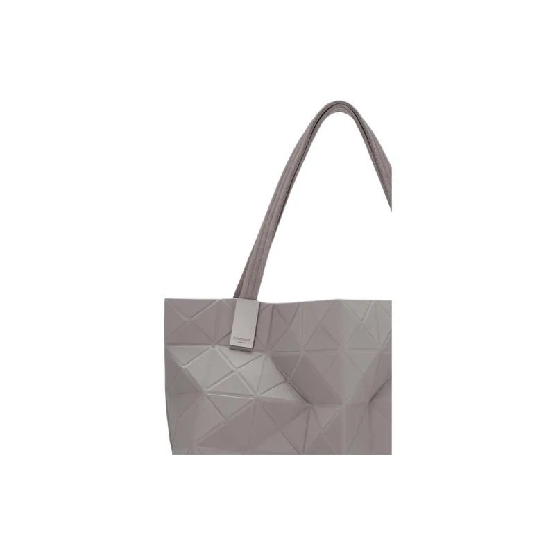 ISSEY MIYAKE Polyester Tote Bag, Shopping Bag, Shoulder Bag, Handbag Large Size Women's Gray-4