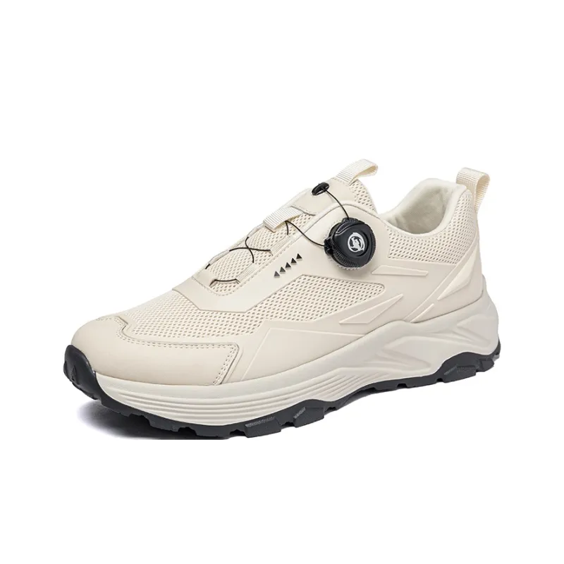 TELENT Cushioning Coverage Low Top Casual Racing Running Shoes Men's Beige-0