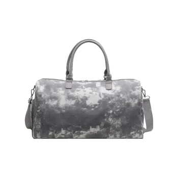 Yalu Nylon Travel Bag Unisex Gray/Blue/Pink