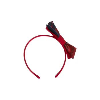 Patachou Tartan Bow Silk Headband