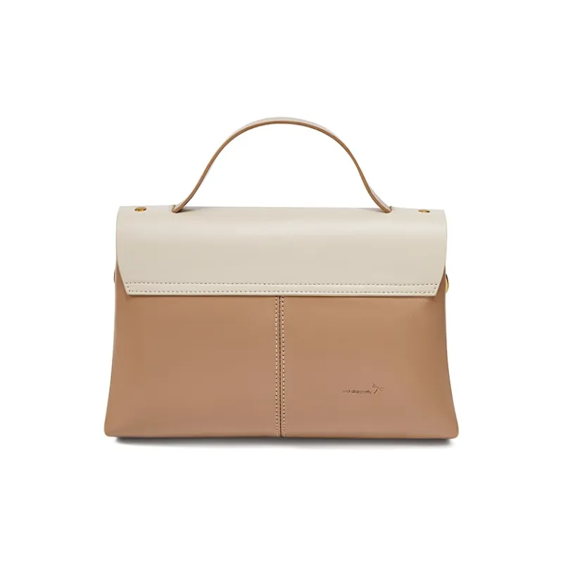RED DRAGONFLY Cow Leather With Synthetic Leather Shoulder Bag, Crossbody Bag, Handbag Women's Mocha/Coffee-10