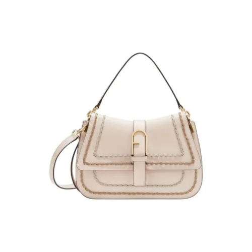 Furla Calfskin One Shoulder Handbag Medium Size Women's Ancient Pink