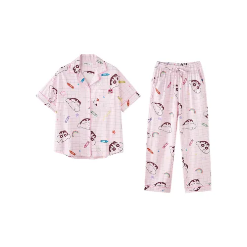 QINZUIMAO x Crayon Shinchan/, Pajama Set Women's