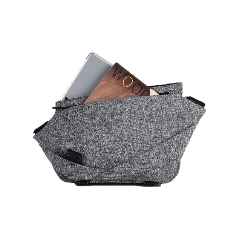 KINGSONS Polyester Sling Bag Small Size Unisex Dark Gray-1