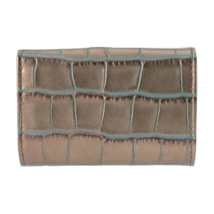 Vivienne Westwood Crocodile Embossed Leather Wallet Men's Copper-1