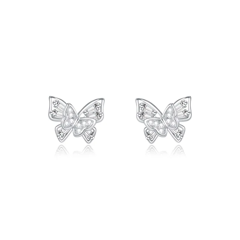 Barbie S925 Silver Stud Earrings Women's-0