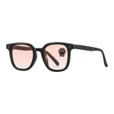Black Frame with Gradient Pink Lens (Standard Lens)
