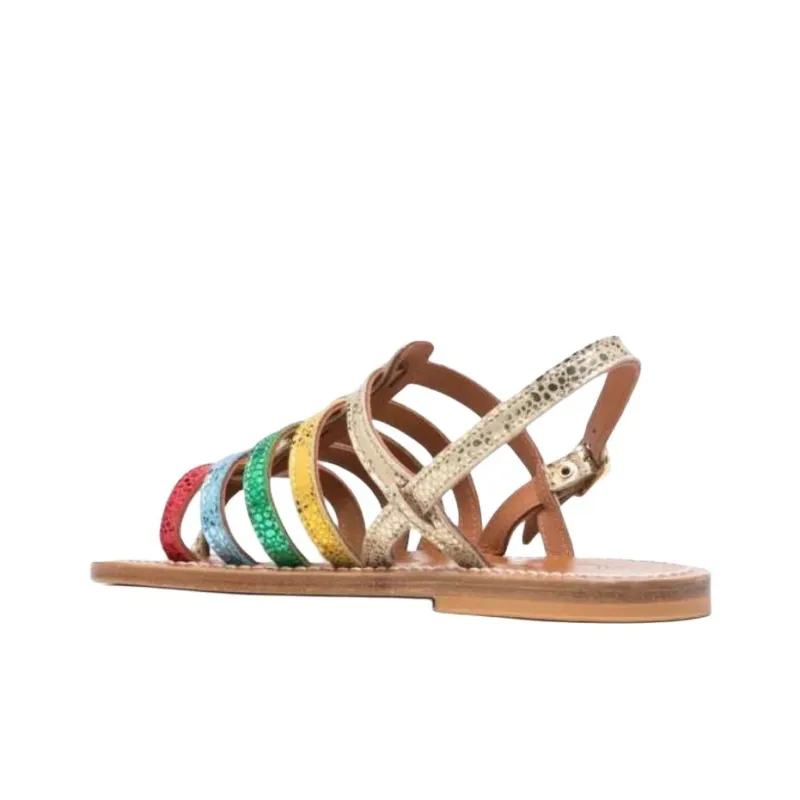 K Jacques St Tropez Roman Sandals Women's Yellow-3