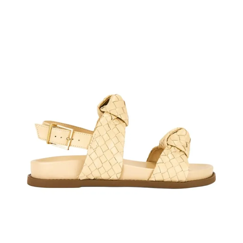 Schutz One Strap Sandals Women's Yellow-1