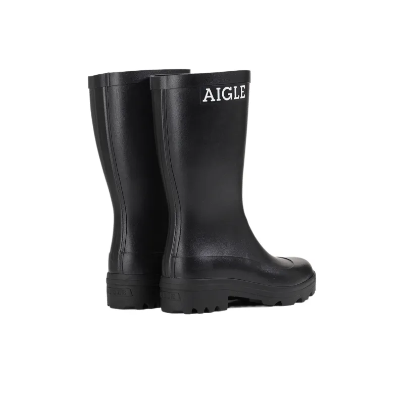 AIGLE Atelier Waterproof Rain Boots Unisex Black-2