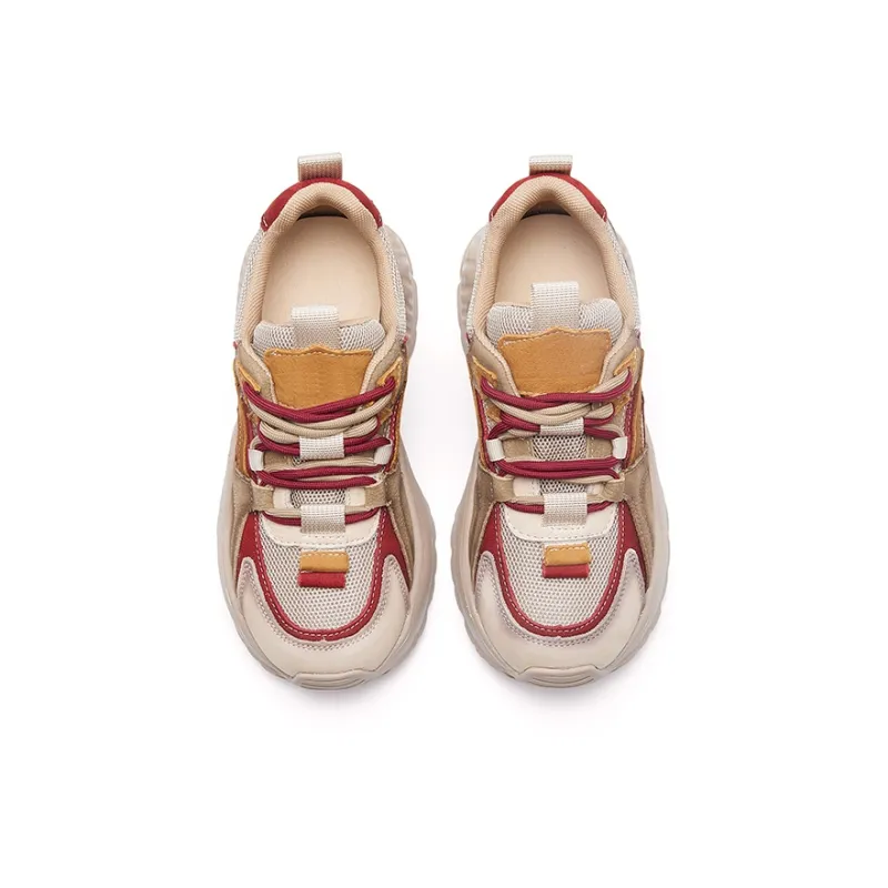 BURGELY Lightweight And Breathable Low Top Chunky Sneakers Women's-2