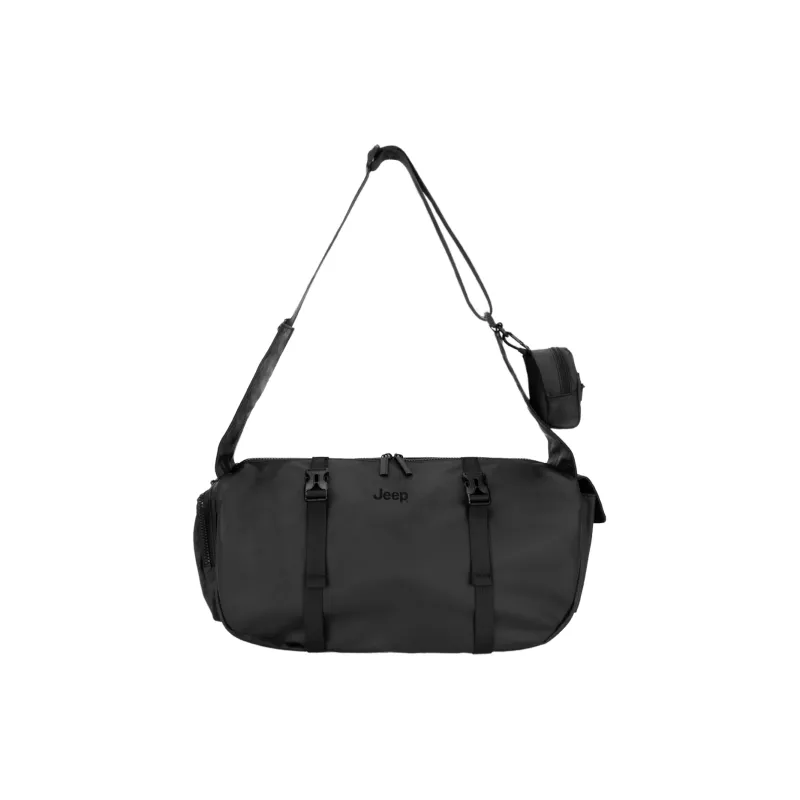 Jeep Oxford Shoulder Bag, Crossbody Bag Unisex Black-0