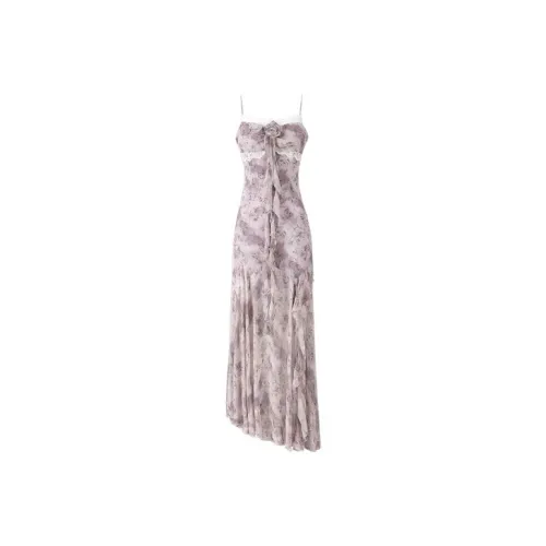 Udon House Slip Dresses Women's Purple