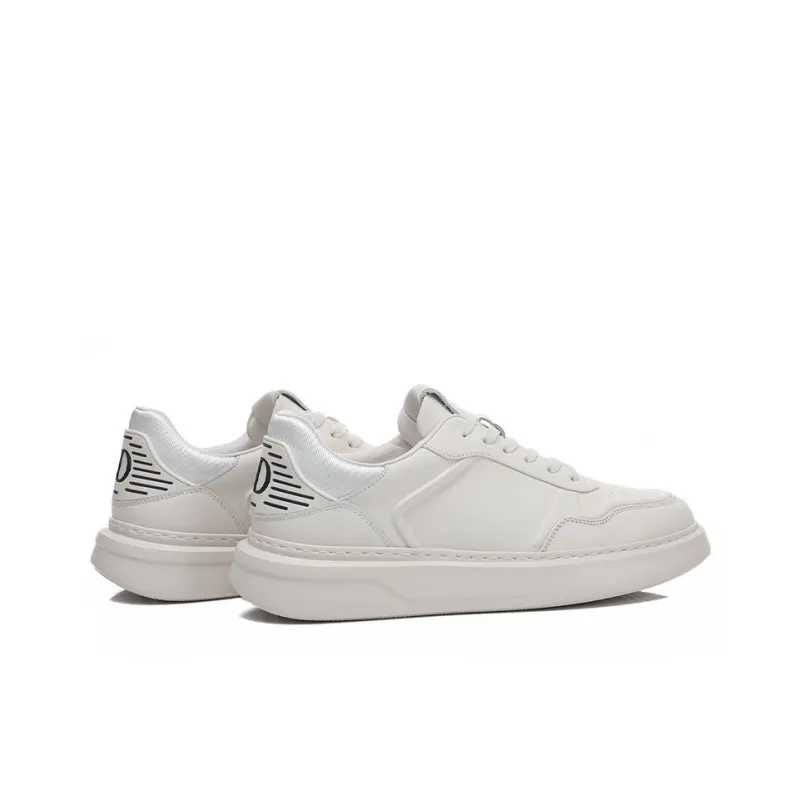 Bansley Low Top Skateboard Shoes Men's White-3