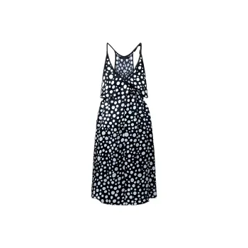 LOUIS VUITTON X Yayoi Kusama Infinity Dots Flounce Dress Black/White