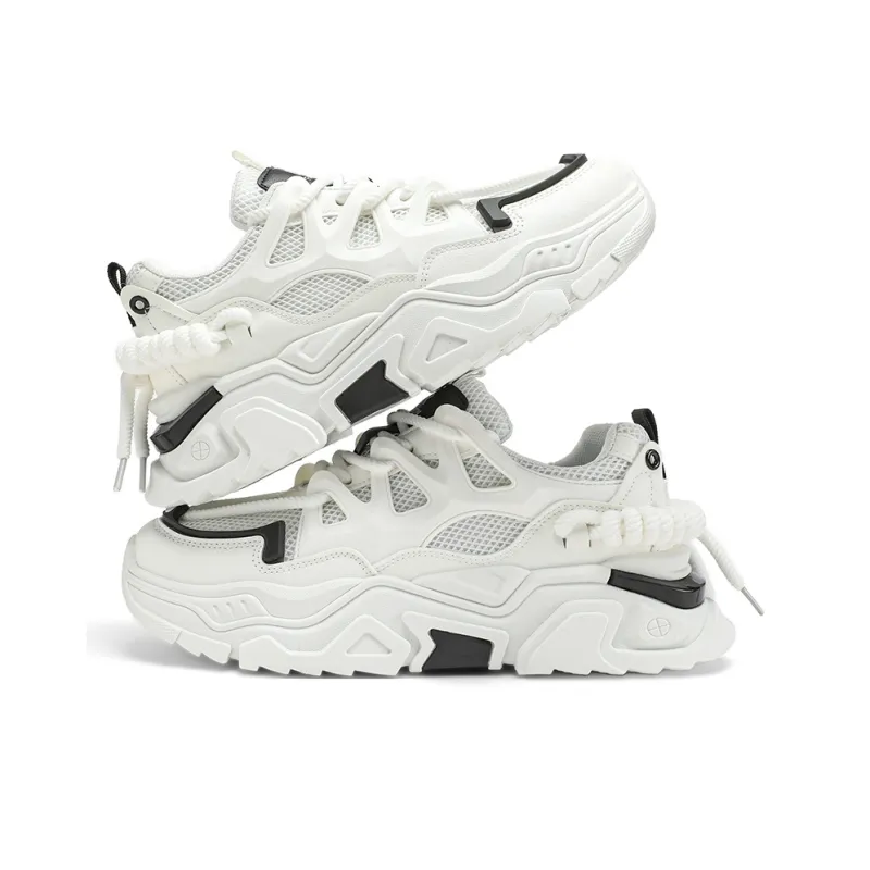 HACKBUTEER Low Top Chunky Sneakers Men's Box Included-4
