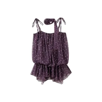 ABCMININ Tank Tops Women's Purple