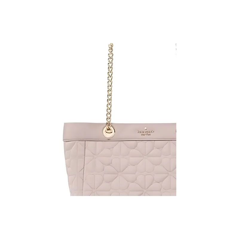 Kate Spade Spade Flower Fabric Tote Bag Shopping Bag Handbag Shoulder Bag Small Size Women's Comfortable Gray-4