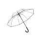 8Eva Transparent Umbrella Straight Shaft Umbrella-Black Handle