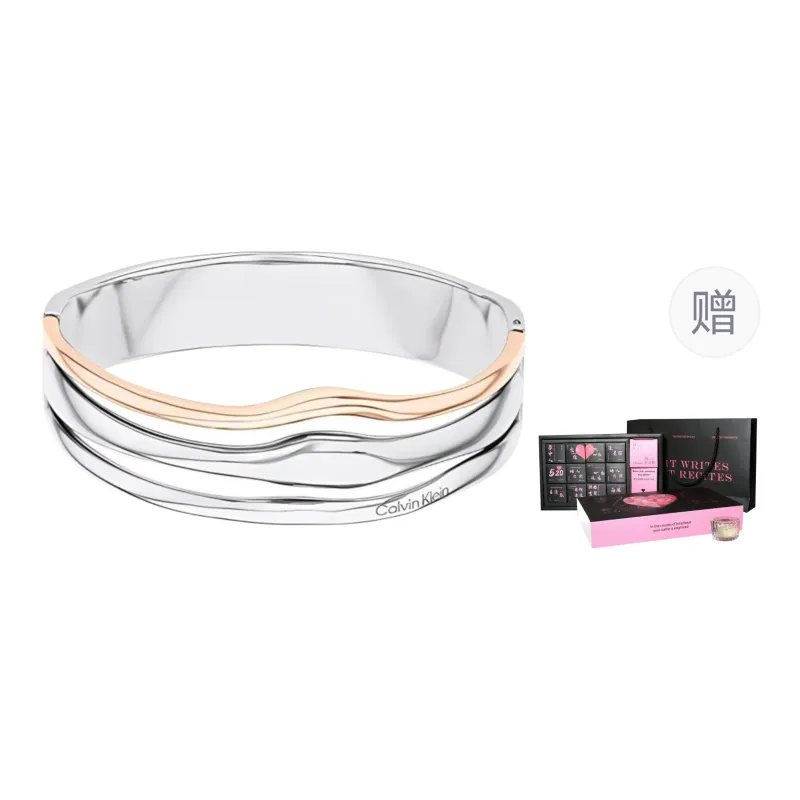 CALVIN KLEIN Wind Style Collection Steel Bangles Women's-0