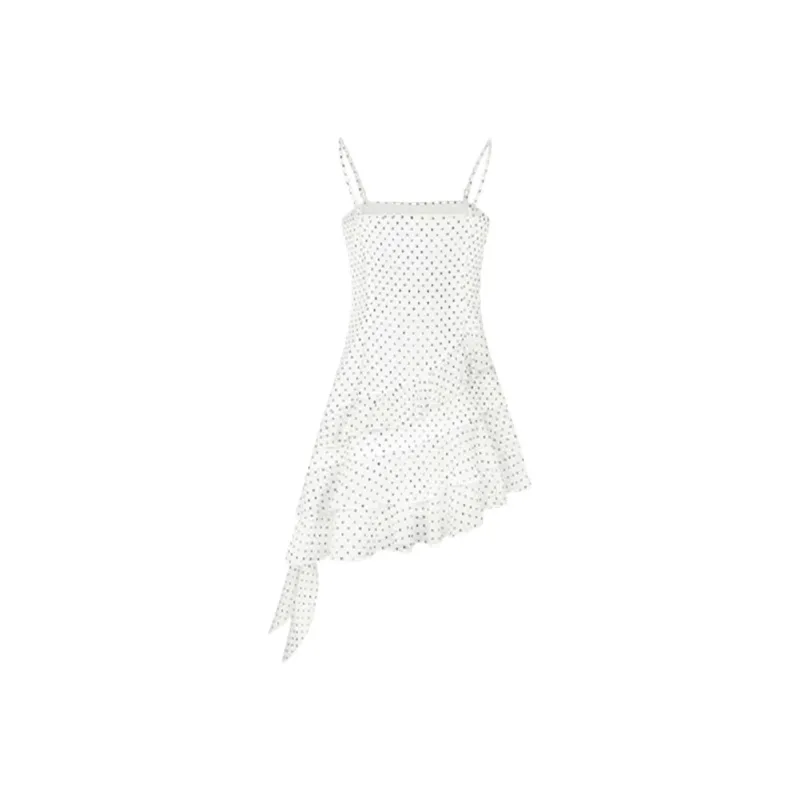 OZVO Slip Dresses Women's White-1