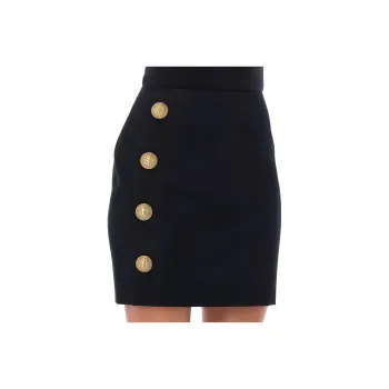 BALMAIN FW23 Casual Short Skirts Women's Black