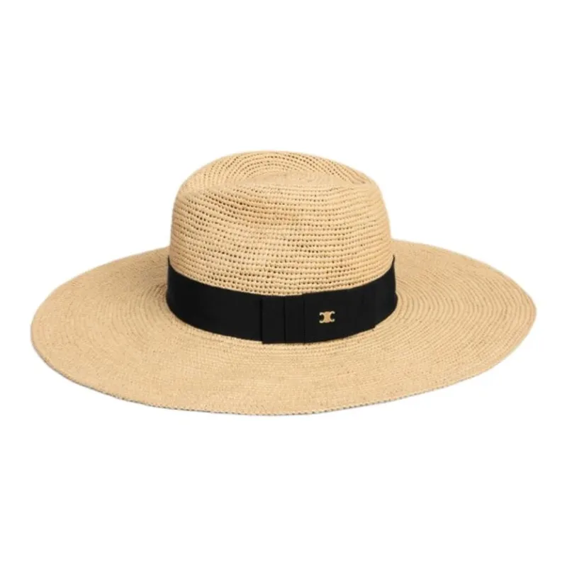 CELINE Raffia Hats & Caps Women's Brown-1