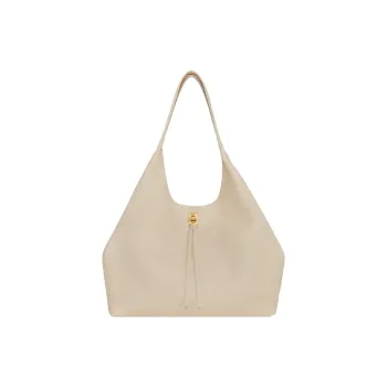 REBECCA MINKOFF Genuine Leather Shoulder Bag Women's Stone Color