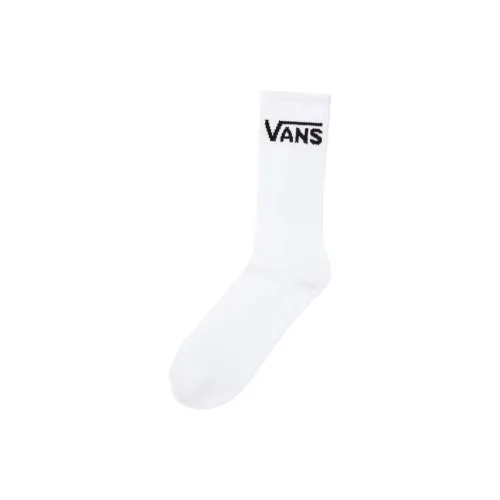 Vans Classic Crew Socks Mid Calf Socks Men's 1 Pack White