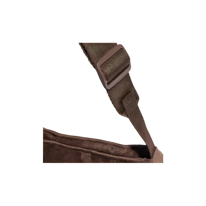 Adidas Recycled Polyester Velour One Shoulder Handbag Mini Women's Dark Brown-3