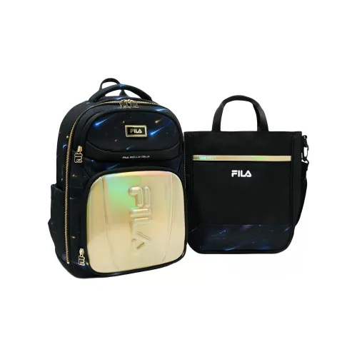 FILA Polyester Miu Handbag Combo Set Men's Black